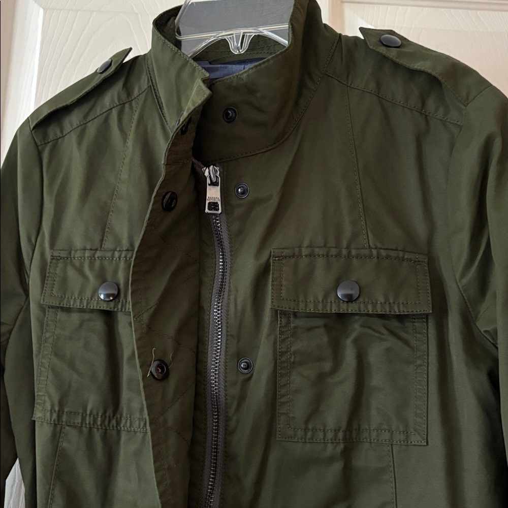 Banana Republic Olive Green Modern Fit Jacket